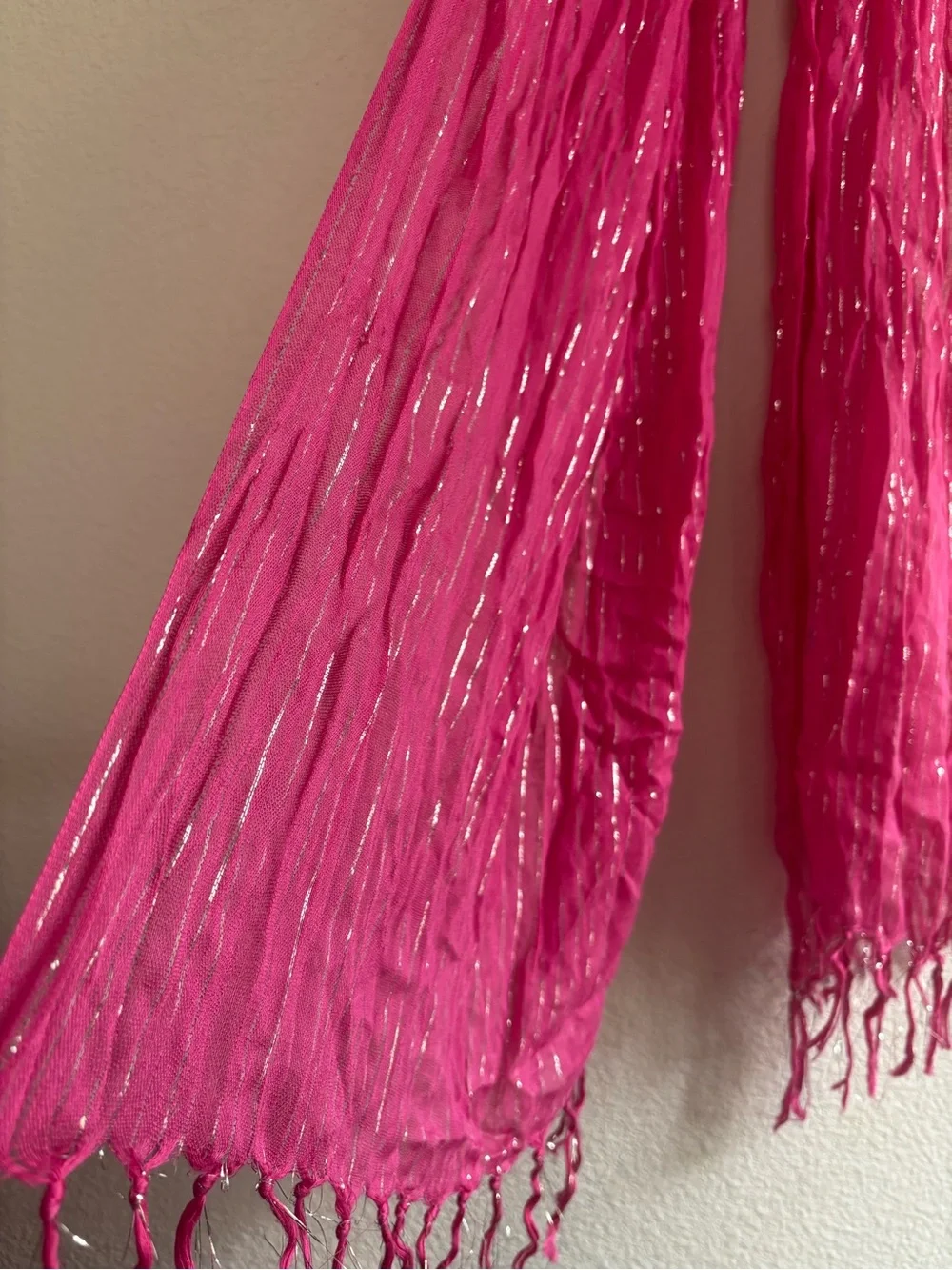 Set of 3 Scarves Pinks, Metallics, Purples, Plum